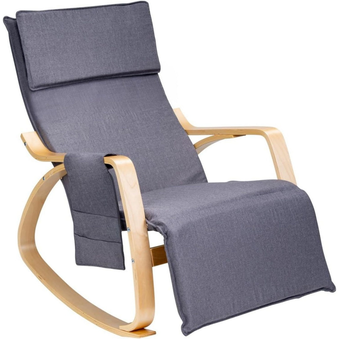 Design versatile sedie a dondolo grigio