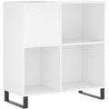 Soluzione funzionale porta cd modulari in legno bianco
