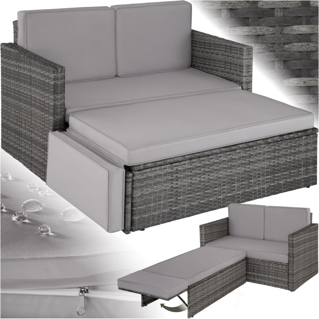 Design versatile divani pieghevole grigio