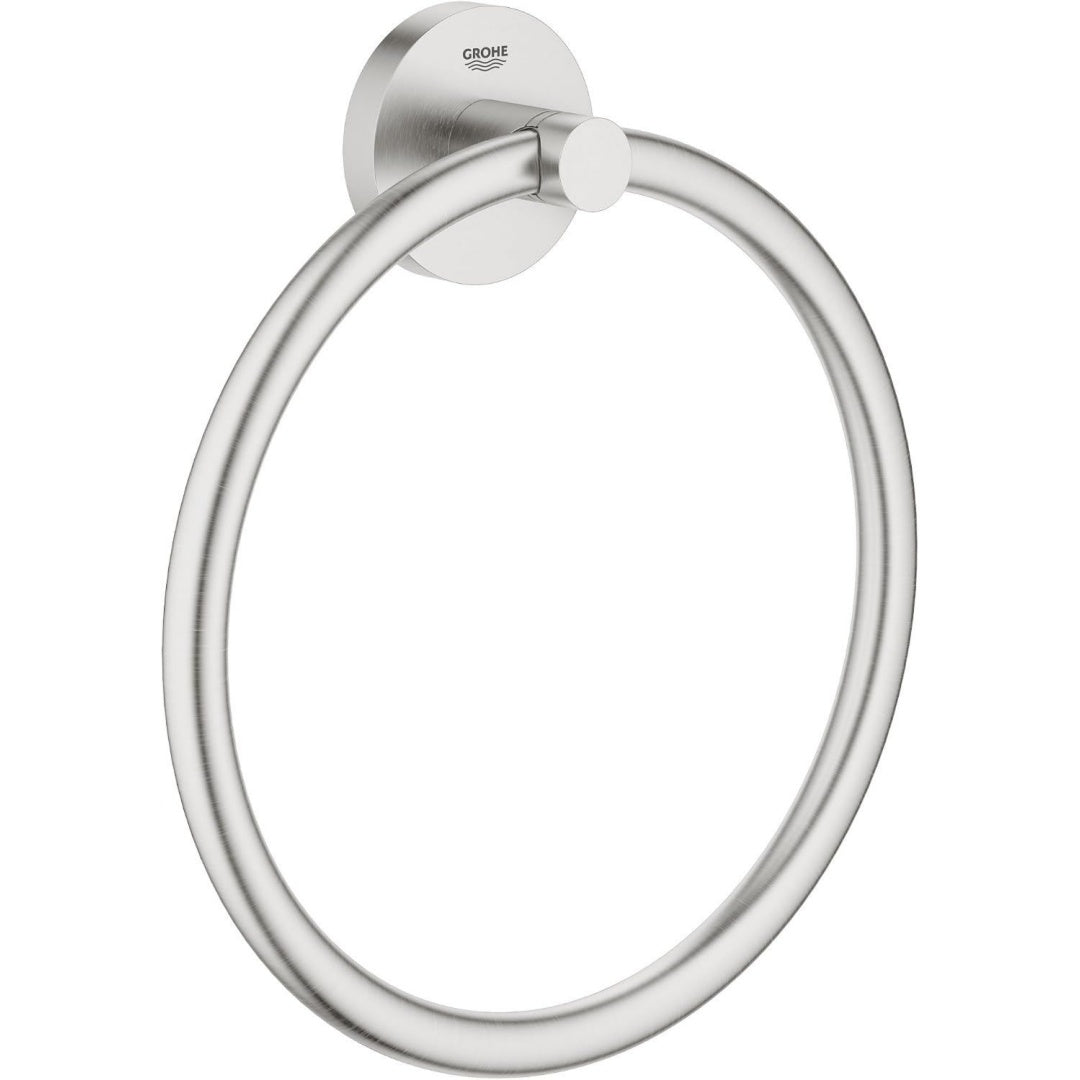 Design versatile anelli portasciugamani grigio
