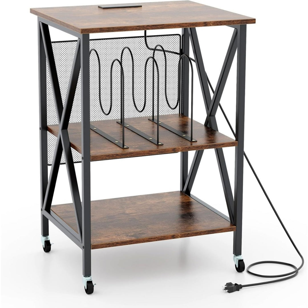 Design versatile porta cd modulari in legno marrone