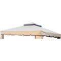 Soluzione funzionale gazebo in tessuto impermeabile beige