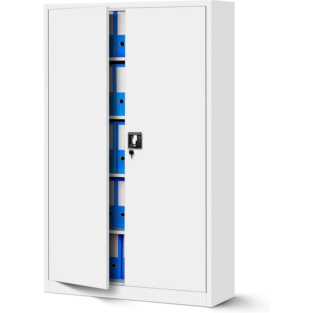 Design versatile armadi archivio in metallo bianco