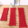 Design versatile cuscini per panche in tessuto rosso