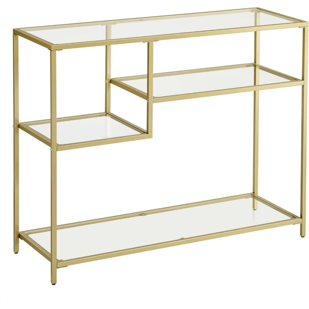 Design versatile console e tavoli da divano in vetro oro