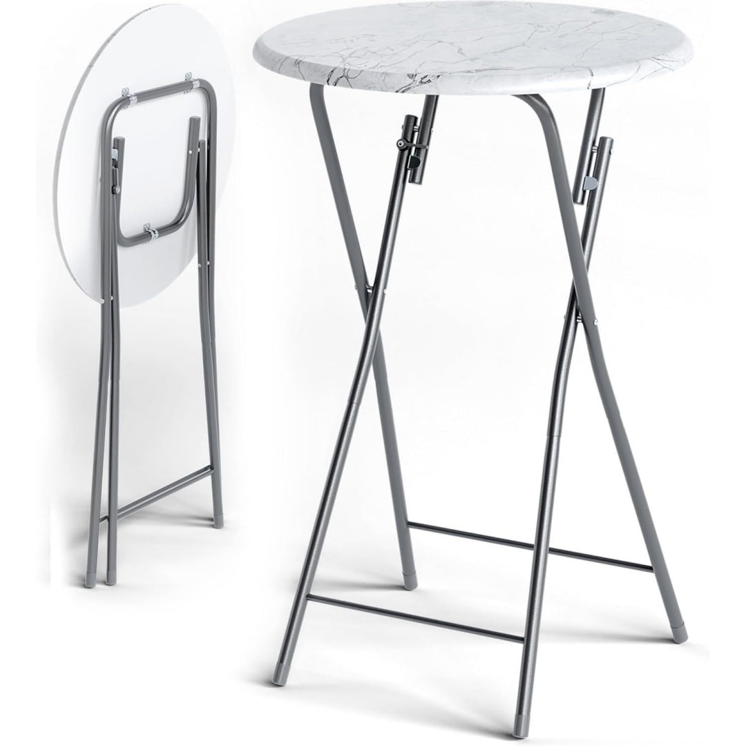 Design versatile tavolini da caffé in legno pieghevole bianco