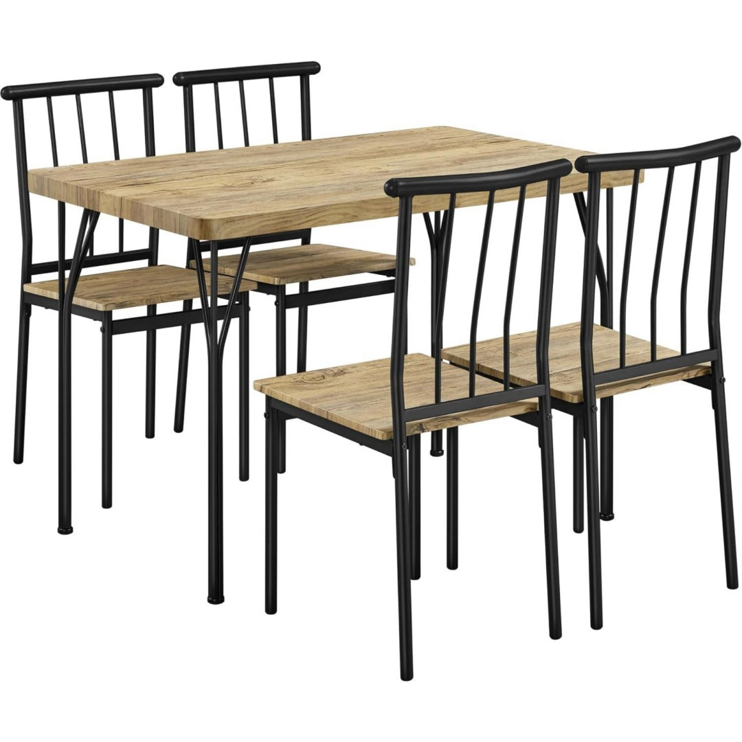 Design versatile set sala da pranzo in legno marrone
