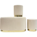Design versatile panche contenitore con contenitore beige