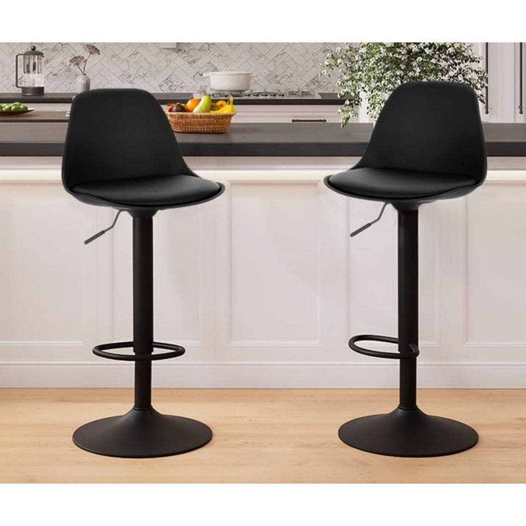 Design versatile sgabelli da bar regolabile nero